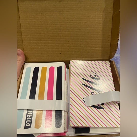 Colorful Hello Note Cards Set - Picture 2 of 3